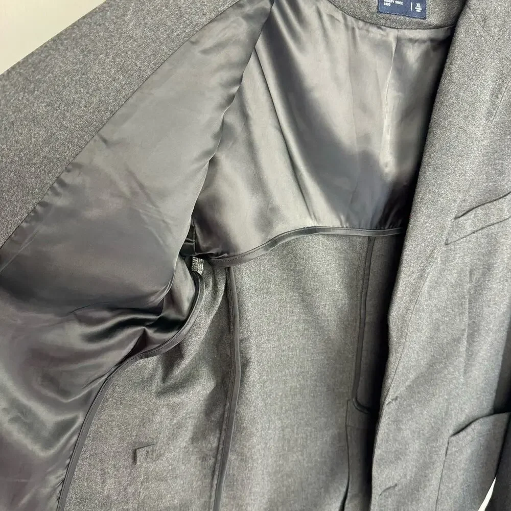 ABERCROMBIE & FITCH | Dark Gray Single Breasted‎ Classic Blazer | Men's XL